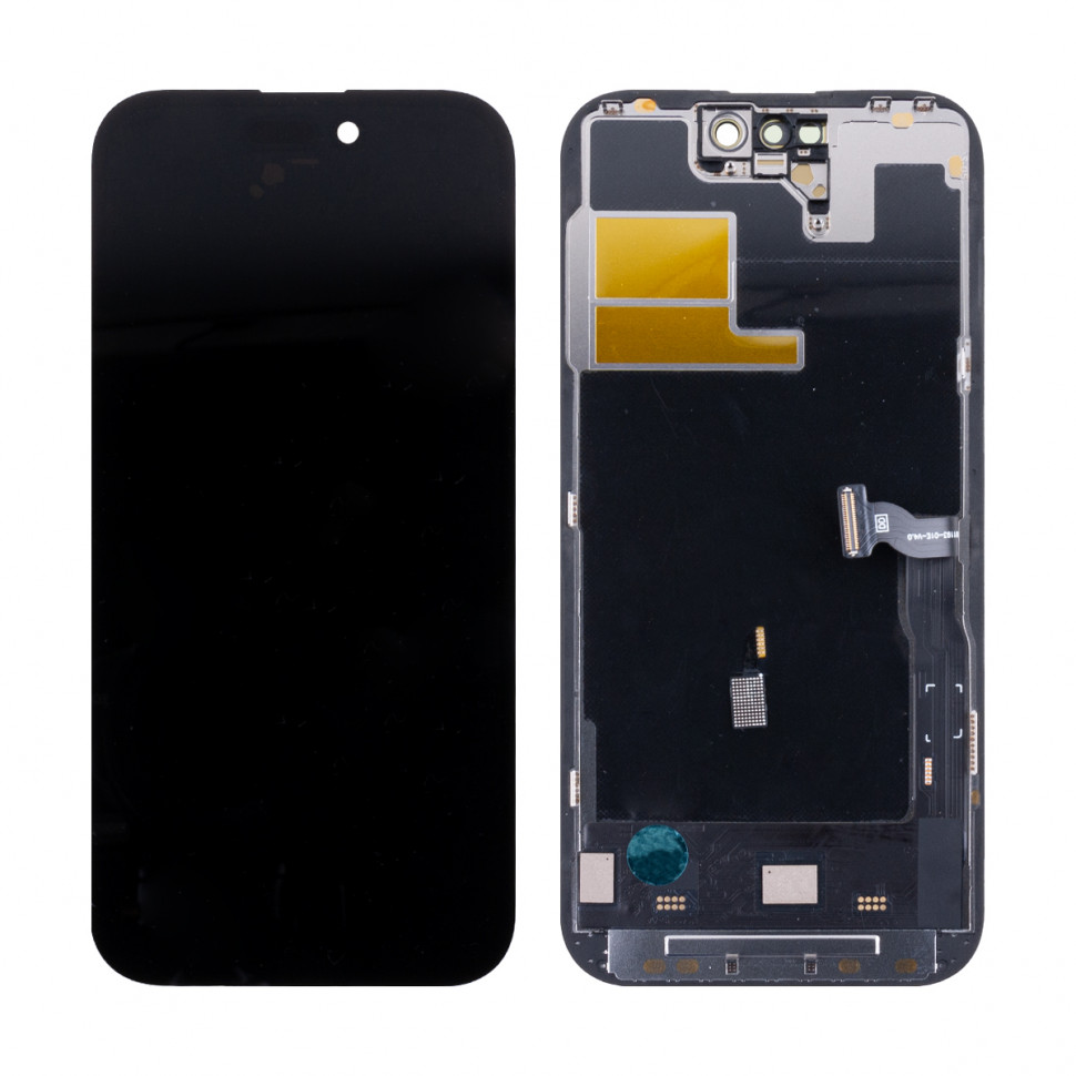 Дисплей для iPhone 14 Pro с тачскрином Черный Soft OLED, Full HD, 120 Гц (площадка под IC)