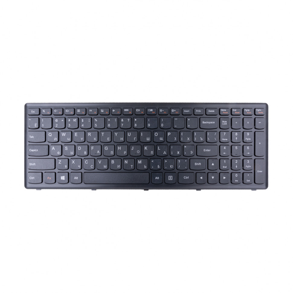 Клавиатура для ноутбука Lenovo IdeaPad Flex 15/G500S/G505A/G505G/G505S/S500/S510 (с рамкой) Черный