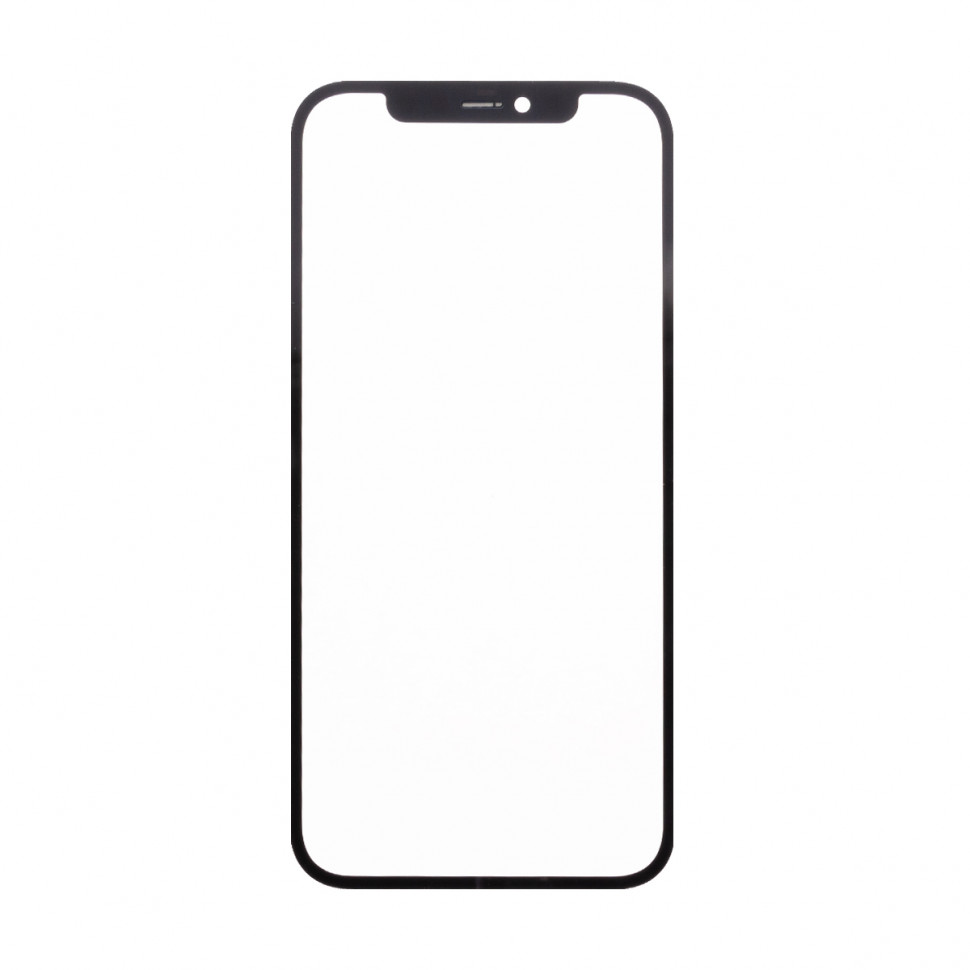 Стекло для iPhone 12/12 Pro с OCA пленкой Черный Оригинал (Feaglet)
