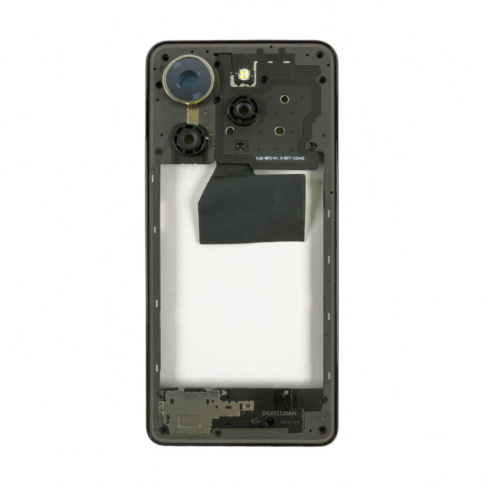 Средняя часть для Tecno Spark 20 Pro (KJ6) Черный