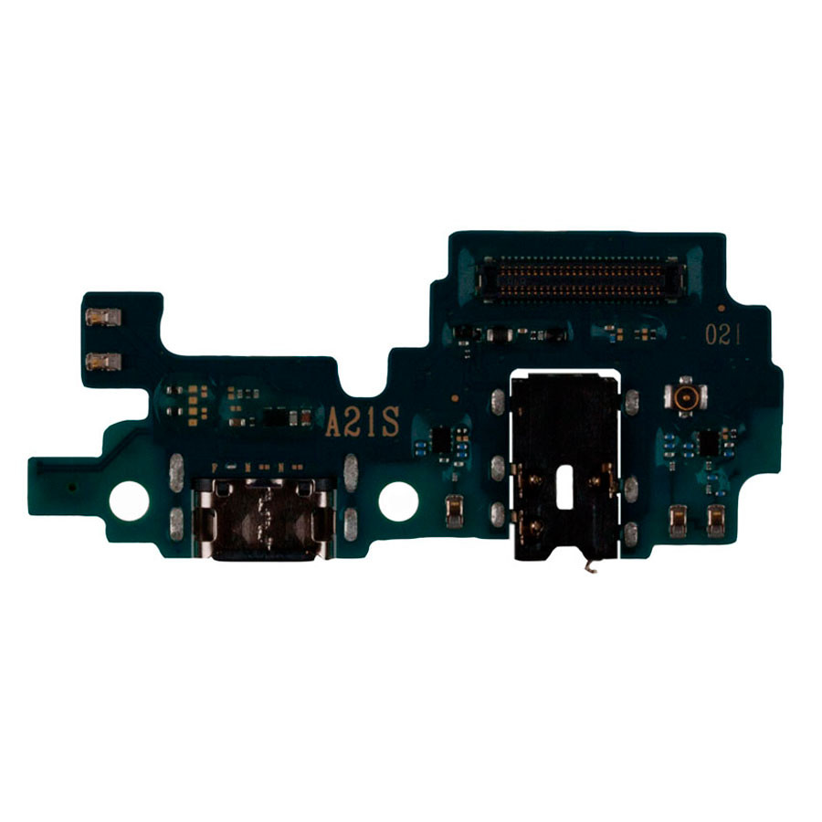 Шлейф для Samsung A217F (A21s) плата системный разъем/разъем гарнитуры/микрофон - Премиум