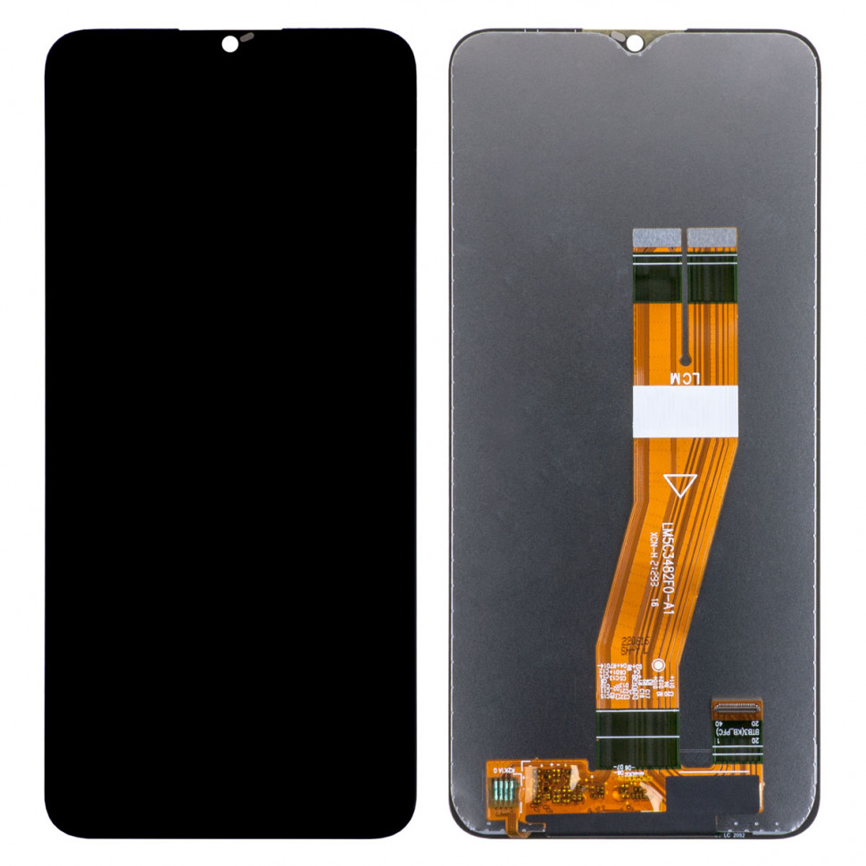 Дисплей для Samsung A037F (A03s) с тачскрином Черный Оригинал