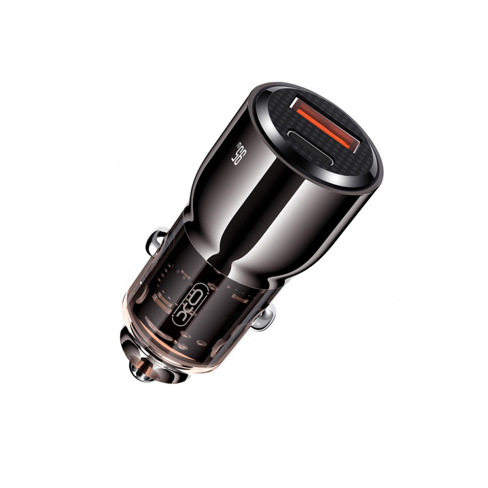 АЗУ USB/Type-C XO CC58 (95W, QC3.0, PD, 1Type-C, 1USB) Черный