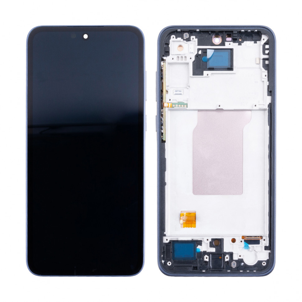 Дисплей с рамкой для Samsung A356E (A35 5G) Синий OLED (Full Size)