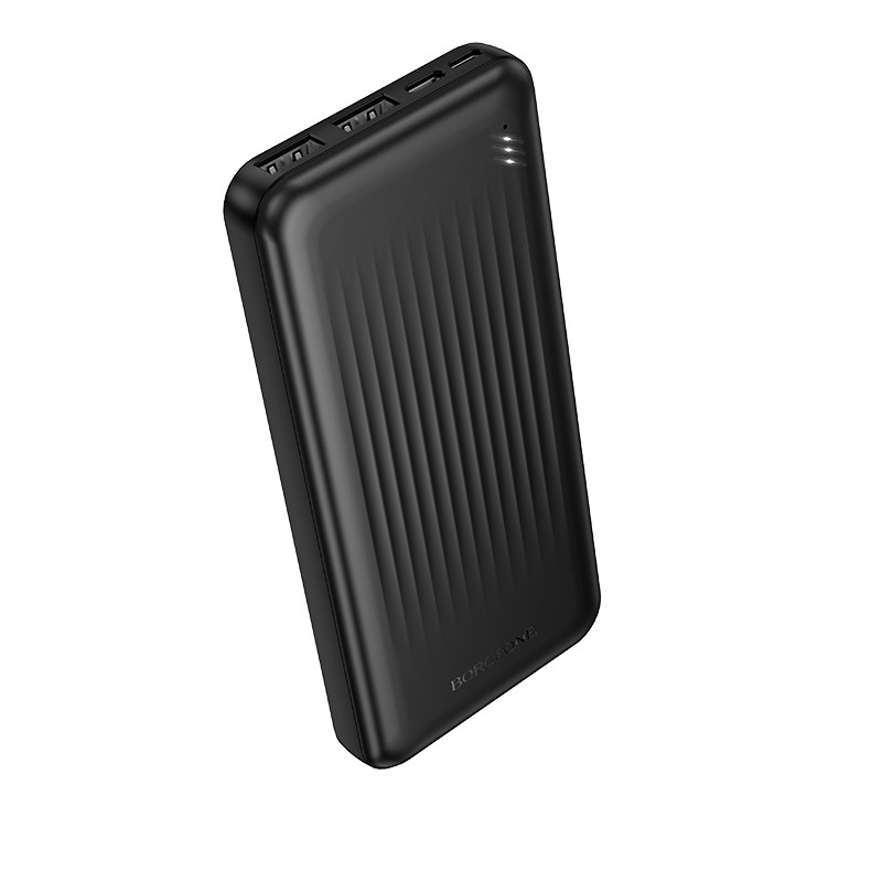 Внешний Аккумулятор (Power Bank) Borofone BJ78 10000 mAh (10W, 2USB, MicroUSB, Type-C, LED индикатор) Черный