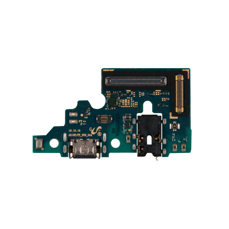 Шлейф для Samsung A515F (A51) плата системный разъем/разъем гарнитуры/микрофон - Премиум