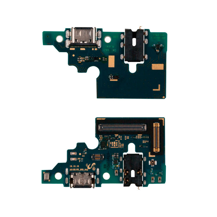 Шлейф для Samsung A515F (A51) плата системный разъем/разъем гарнитуры/микрофон - Премиум