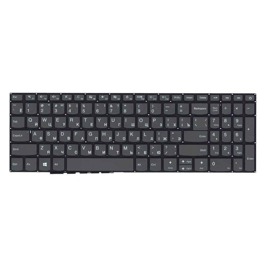 Клавиатура для ноутбука Lenovo IdeaPad 320-15ABR/520-15IBK Черный