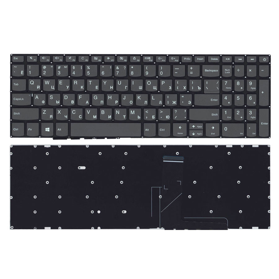 Клавиатура для ноутбука Lenovo IdeaPad 320-15ABR/520-15IBK Черный
