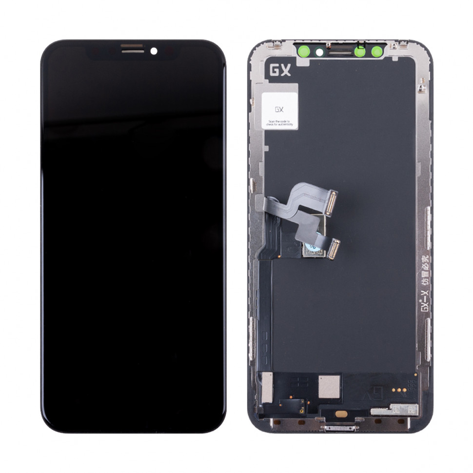 Дисплей для iPhone X с тачскрином Черный - GX Hard OLED