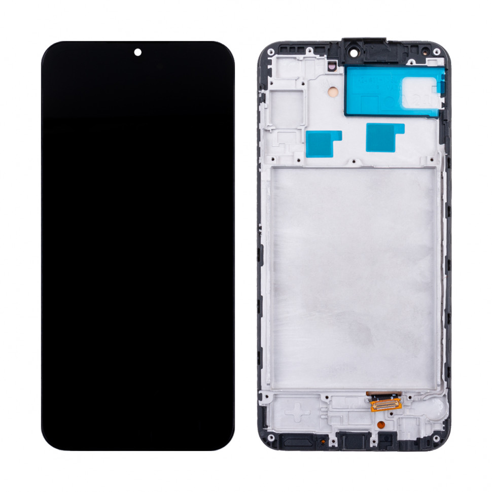 Дисплей с рамкой для Samsung A245F (A24 4G) Черный OLED (Full Size)