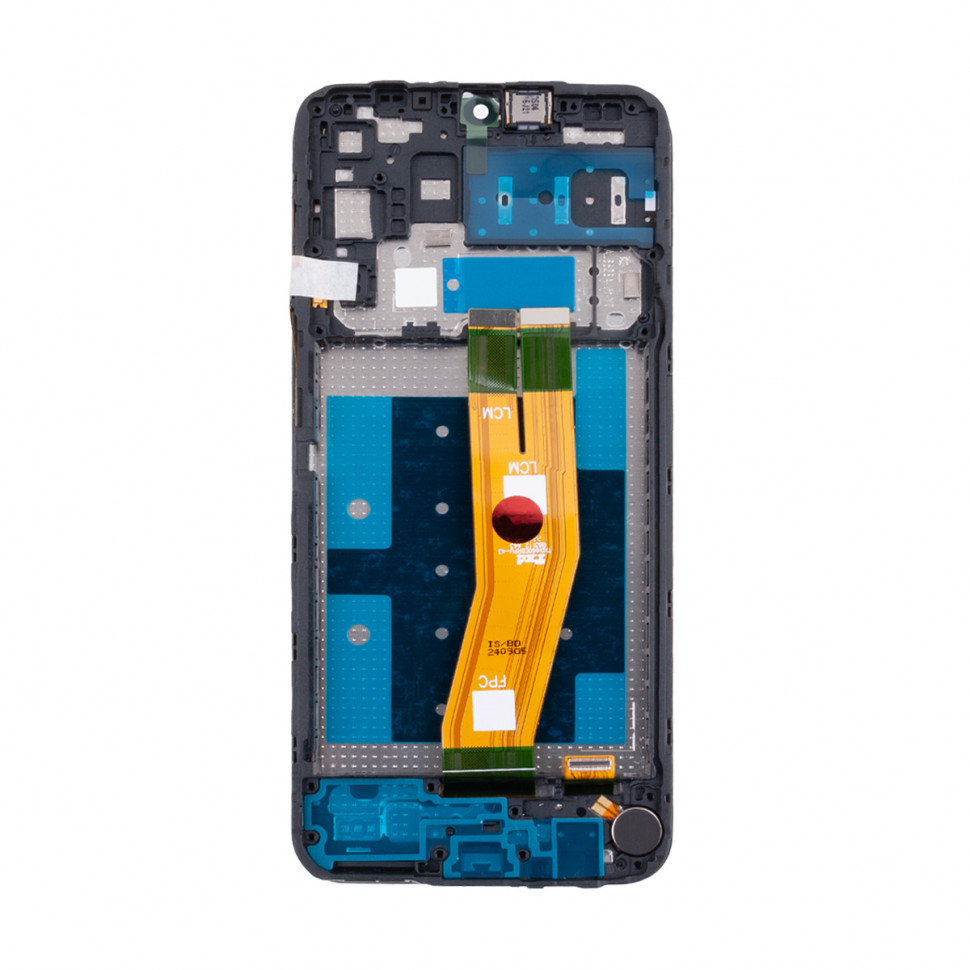 Дисплей с рамкой для Samsung A145F (A14 4G) Черный Оригинал Ref. (SP)