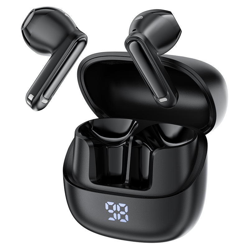 Беспроводные наушники Bluetooth Acefast W2 (TWS, вакуумные, с диплеем, ANC) Черный