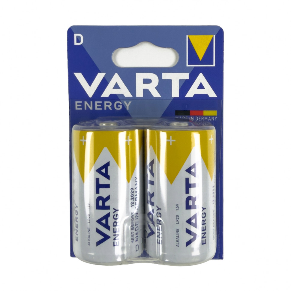 Батарейка D LR20 Varta ENERGY 1.5V (2 шт. в блистере)