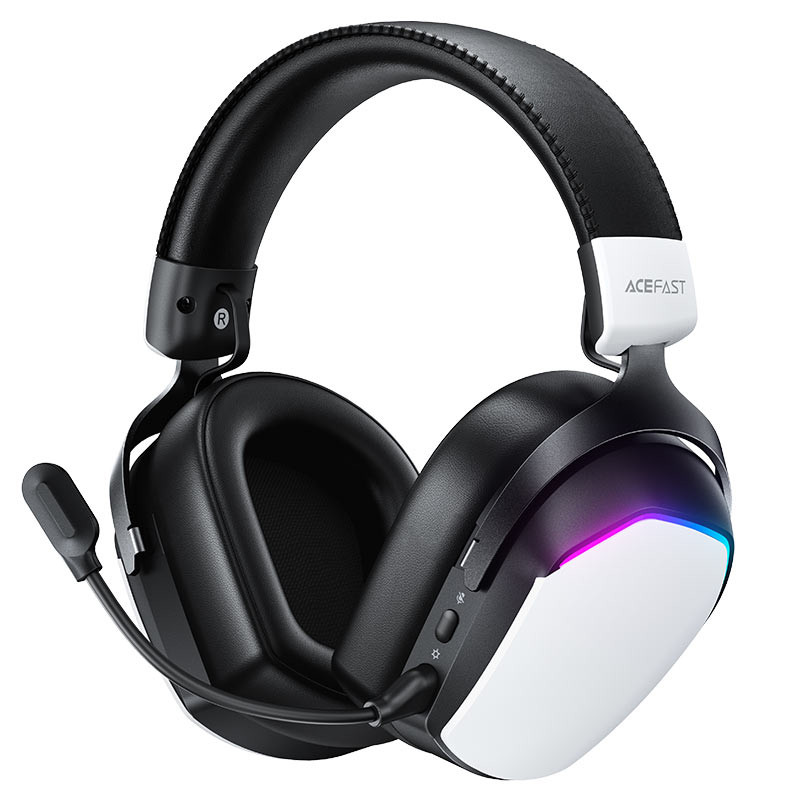 Беспроводные наушники Bluetooth Acefast H11 (накладные, игровые, с микрофоном) Белый