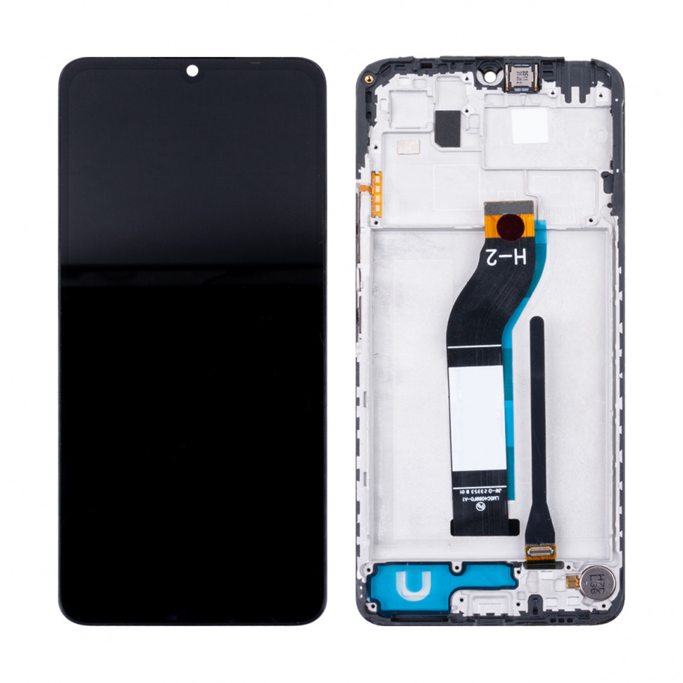 Дисплей с рамкой для Xiaomi Redmi 13C 4G Черный Оригинал