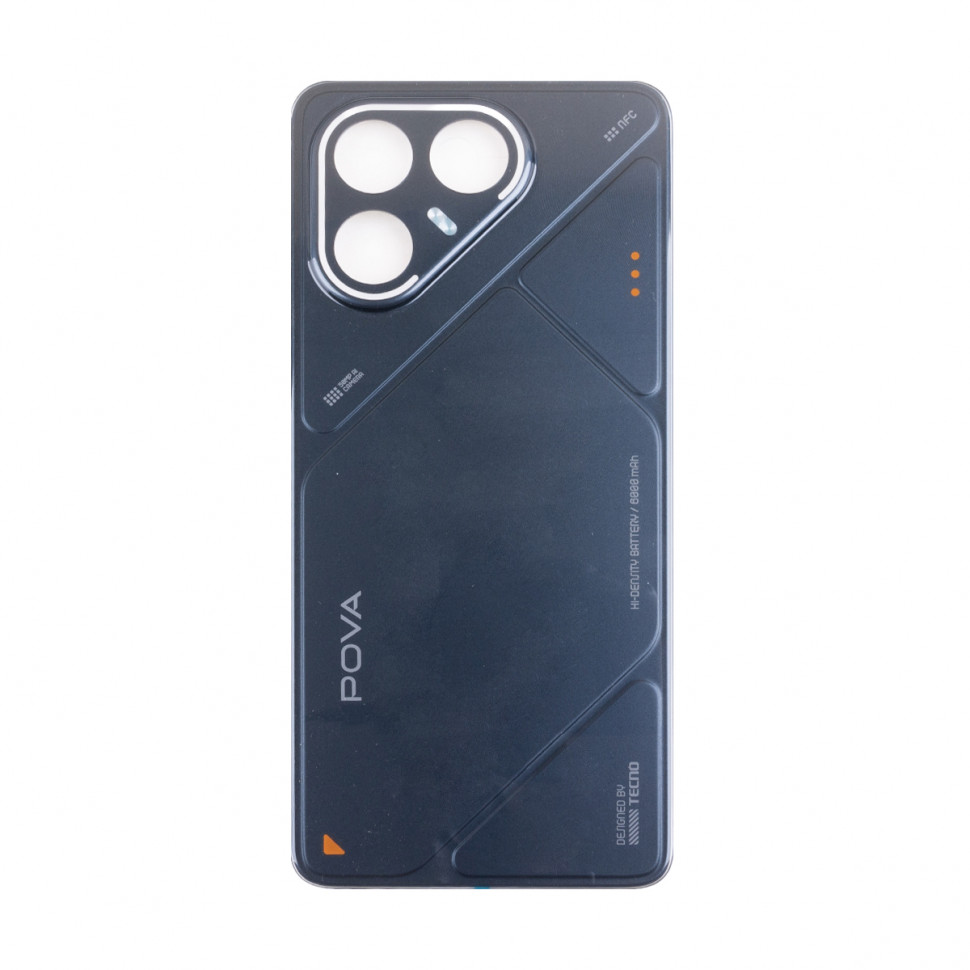 Задняя крышка для Tecno Pova 7 5G Черный - Премиум