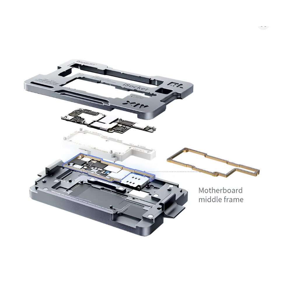 Колодка теста платы QianLi iSocket для iPhone 15/15 Plus/15 Pro/15 Pro Max