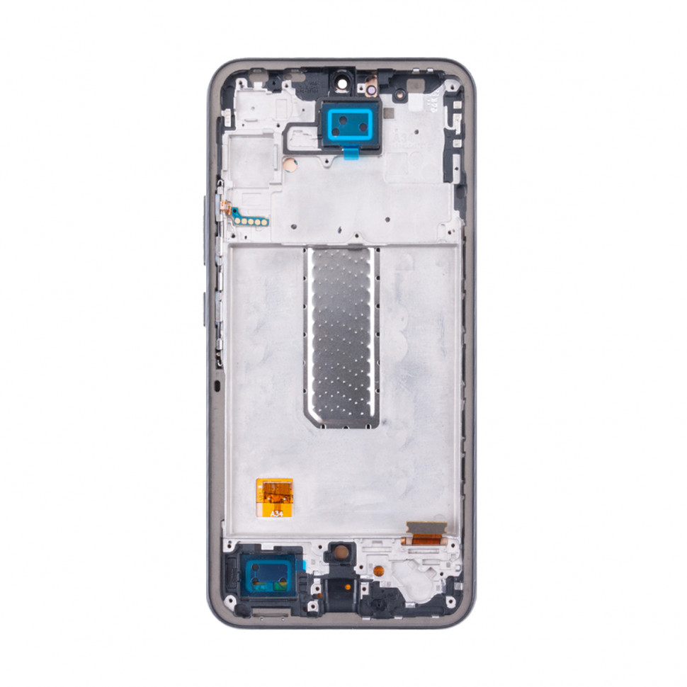 Дисплей с рамкой для Samsung A346B (A34 5G) Черный OLED (Full Size)