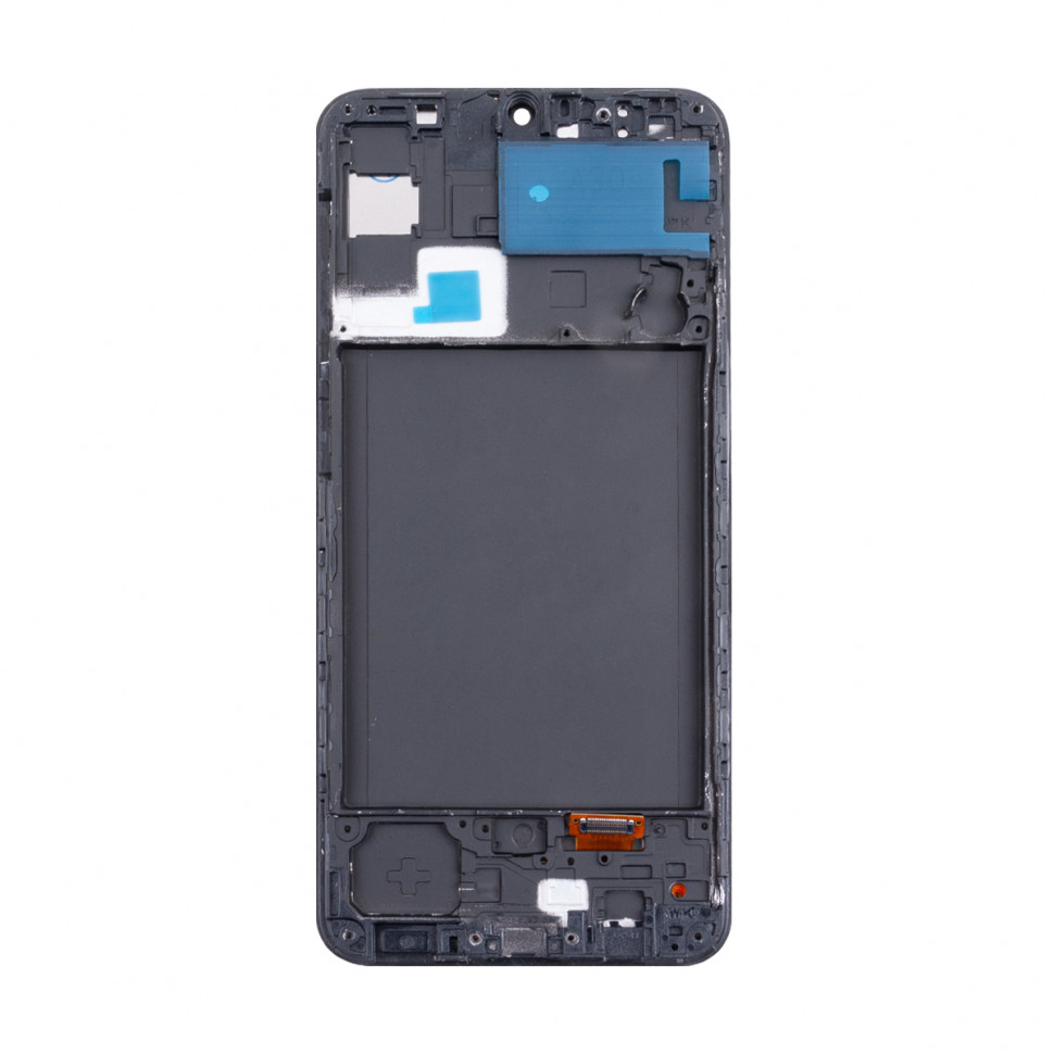 Дисплей с рамкой для Samsung A307F (A30s) Черный In-Cell