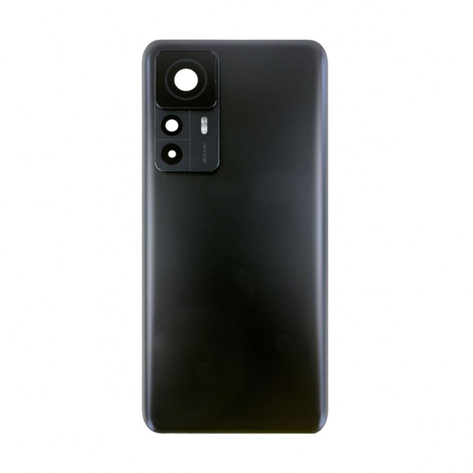 Задняя крышка для Xiaomi 12T Pro Черный (Матовая) - Премиум
