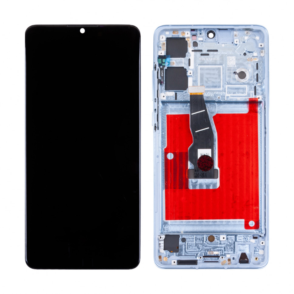 Дисплей с рамкой для Huawei P30 Синий Оригинал