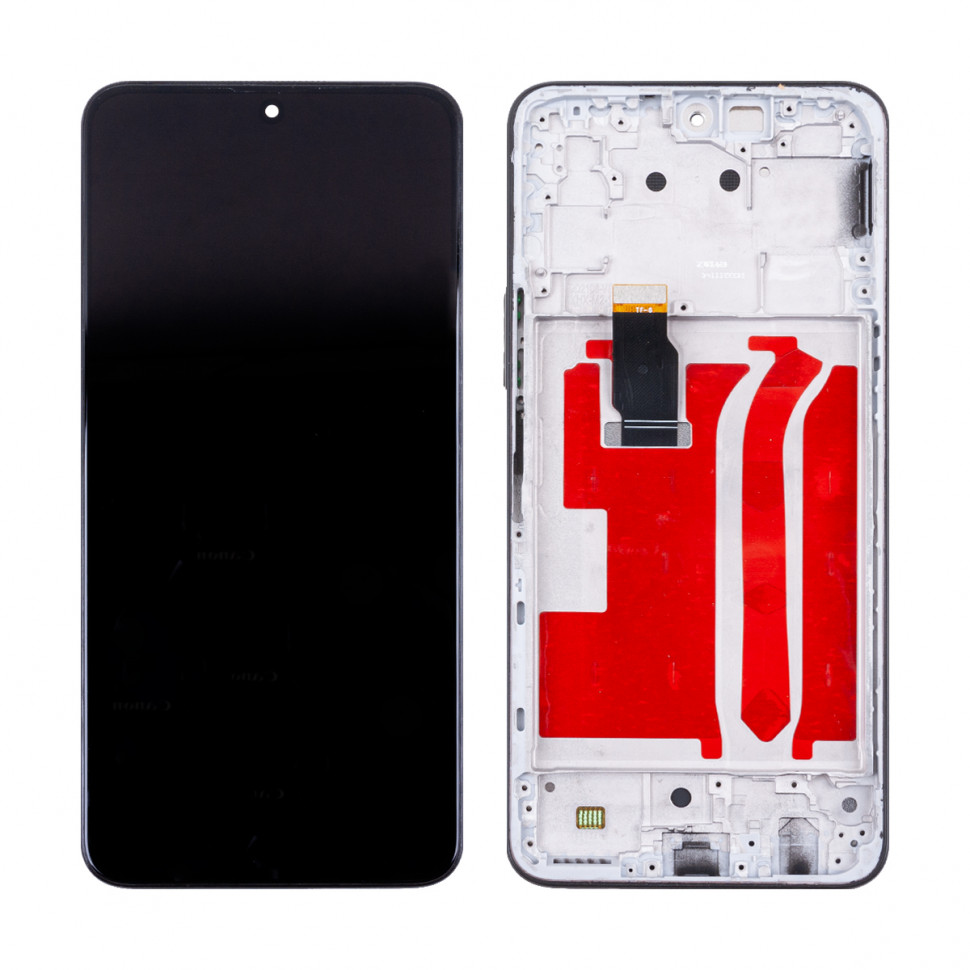 Дисплей с рамкой для Huawei Honor X8 4G Черный Оригинал