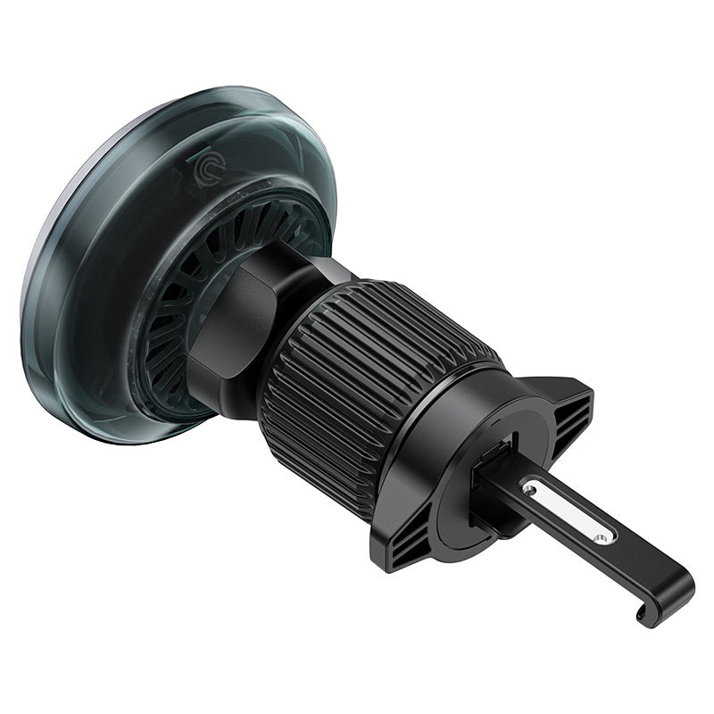 Авто держатель Acefast D61 (с беспроводной зарядкой 25W, Qi2, магнитный, в дефлектор) Серый