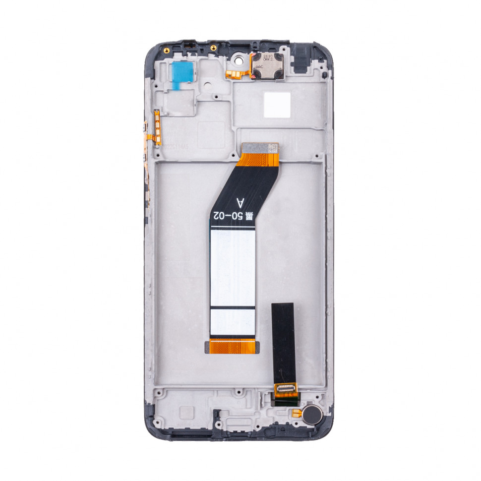 Дисплей с рамкой для Xiaomi Redmi 10 Черный Оригинал