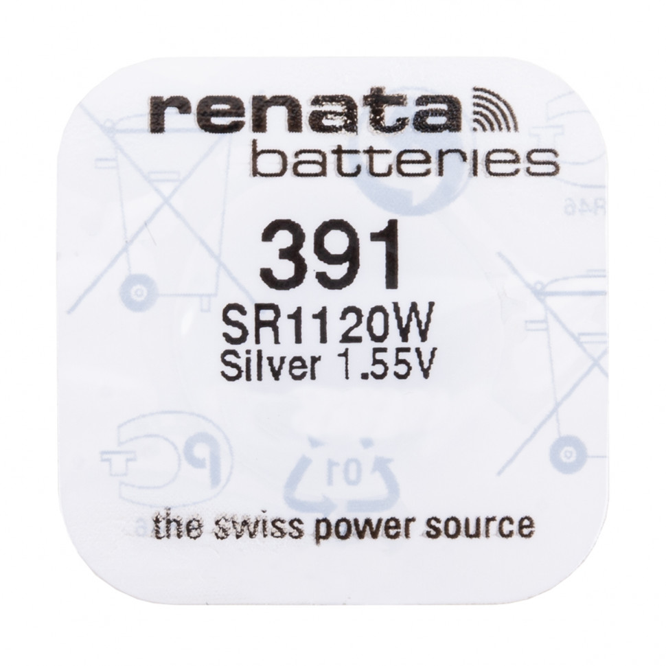 Батарейка 391/SR1120W/SR1121/SR55 Renata Silver 1.55V
