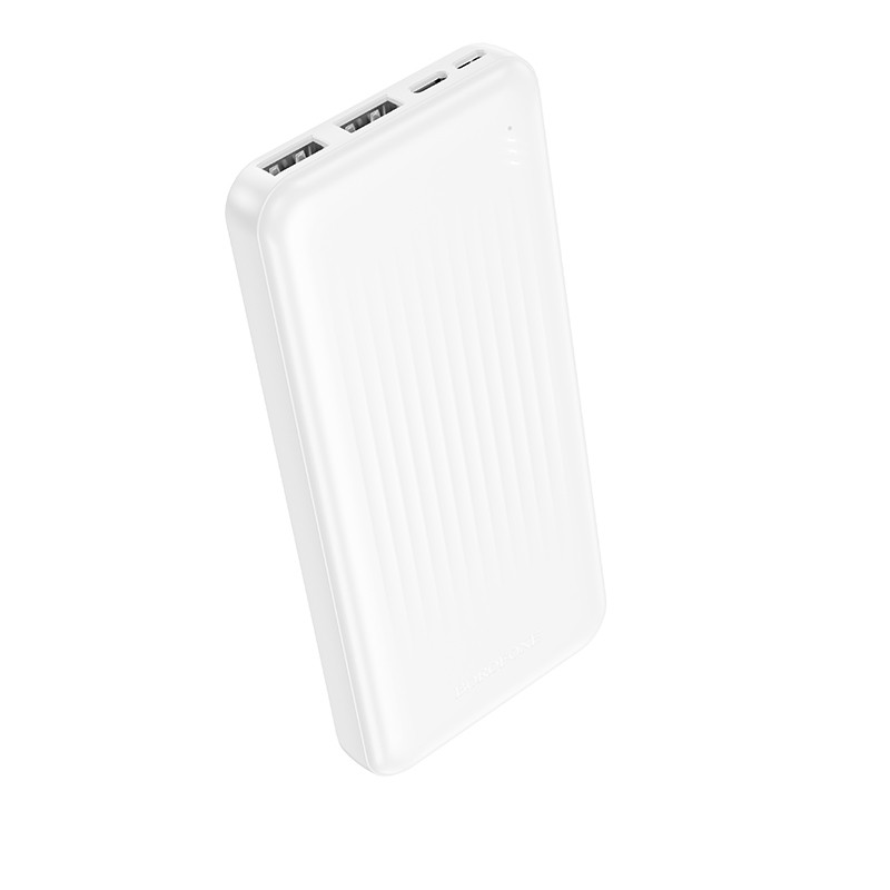 Внешний Аккумулятор (Power Bank) Borofone BJ78 10000 mAh (10W, 2USB, MicroUSB, Type-C, LED индикатор) Белый