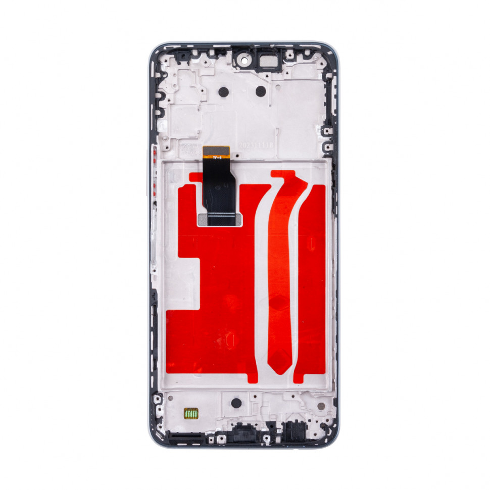 Дисплей с рамкой для Huawei Honor X8 4G Серебро Оригинал