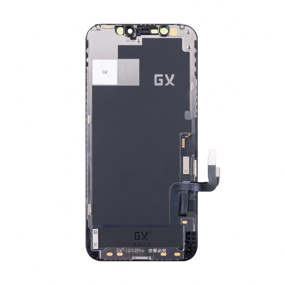 Дисплей для iPhone 12/12 Pro с тачскрином Черный - GX Hard OLED (площадка под IC)