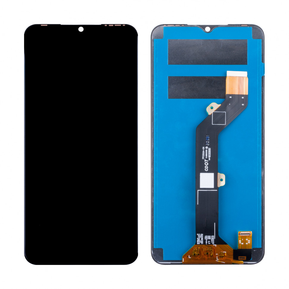 Дисплей для Tecno Spark 7 с тачскрином Черный Оригинал