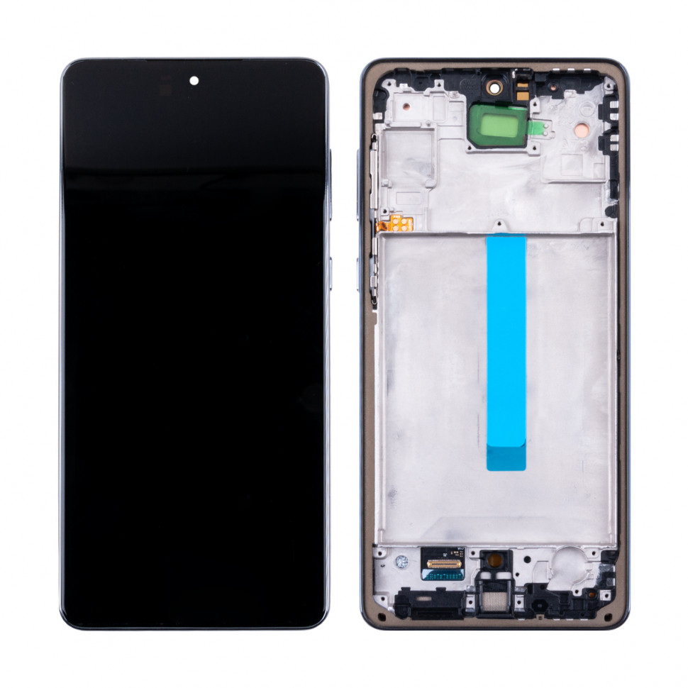 Дисплей с рамкой для Samsung A736B (A73 5G) Черный - OLED (Full Size)