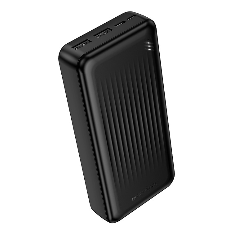 Внешний Аккумулятор (Power Bank) Borofone BJ78A 20000 mAh (10W, 2USB, MicroUSB, Type-C, LED индикатор) Черный