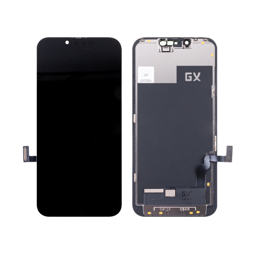 Дисплей для iPhone 13 с тачскрином Черный - GX Hard OLED (площадка под IC)