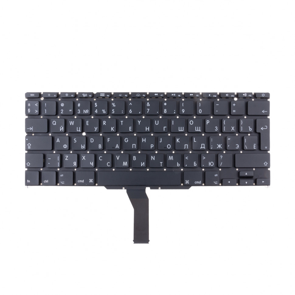 Клавиатура для ноутбука MacBook Air 11" A1370/A1465 (2011-2015, Г-образный Enter RU) Черный