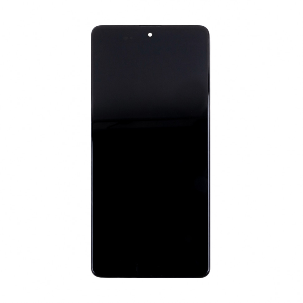 Дисплей с рамкой для Samsung A715F (A71) Черный OLED (Full Size)