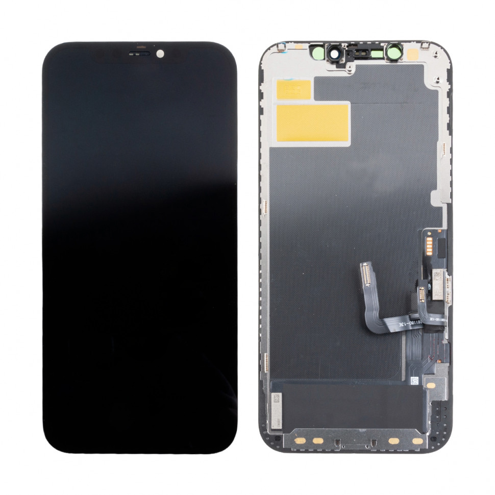 Дисплей для iPhone 12/12 Pro с тачскрином Черный Hard OLED, Full HD (с верификацией)