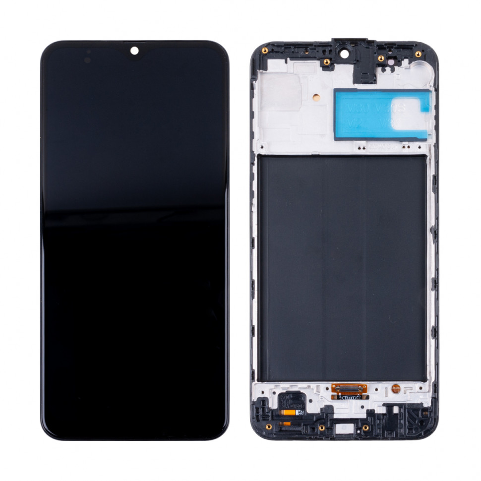 Дисплей с рамкой для Samsung M307F/M215F (M30s/M21) Черный OLED