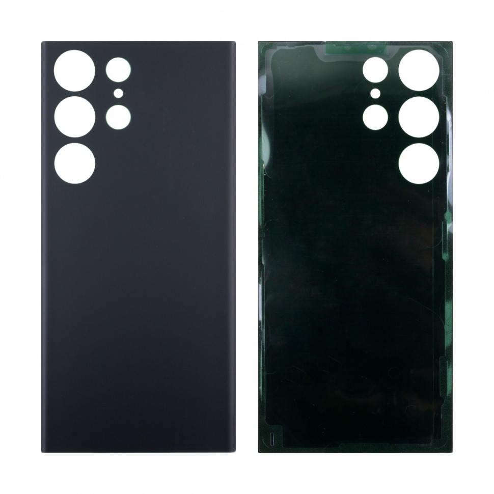 Задняя крышка для Samsung S918B (S23 Ultra) Черный - Премиум