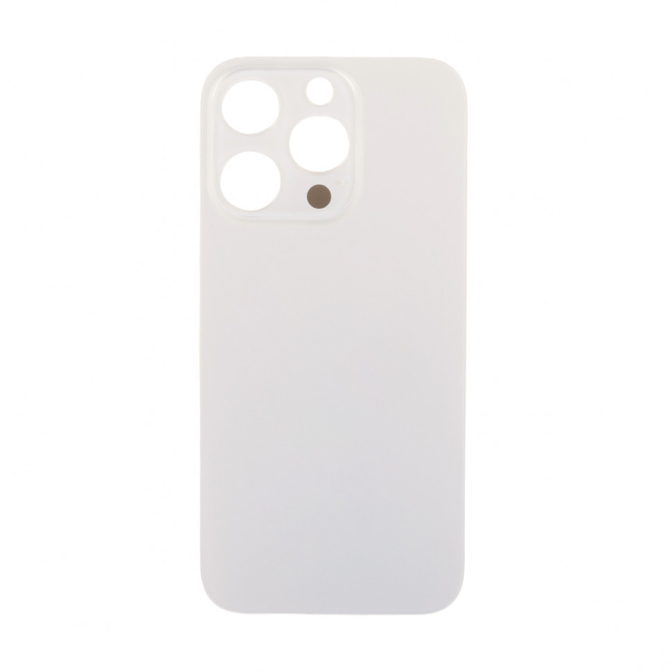 Задняя крышка для iPhone 14 Pro Золото (стекло, узкий вырез под камеру, логотип) - Премиум