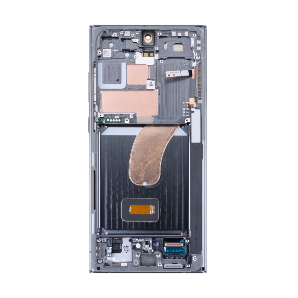 Дисплей с рамкой для Samsung S918B (S23 Ultra) Зеленый Оригинал (SP)