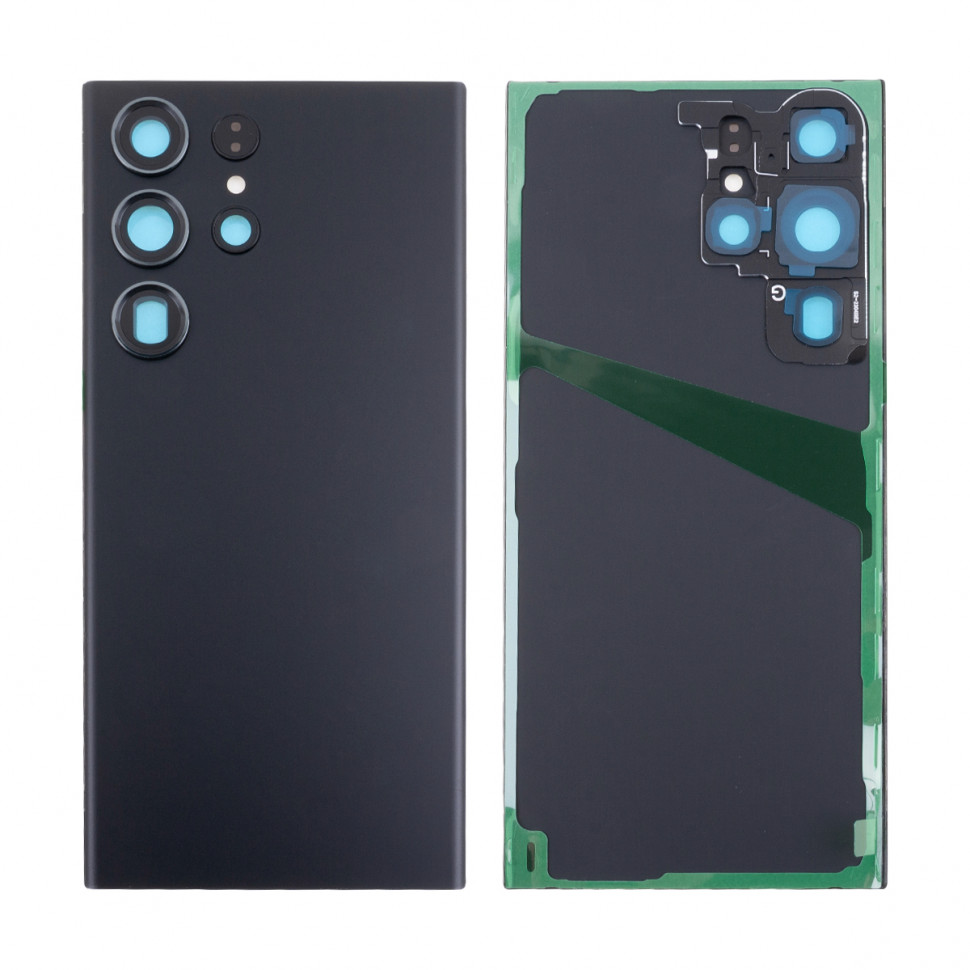 Задняя крышка для Samsung S918B (S23 Ultra) Черный Оригинал
