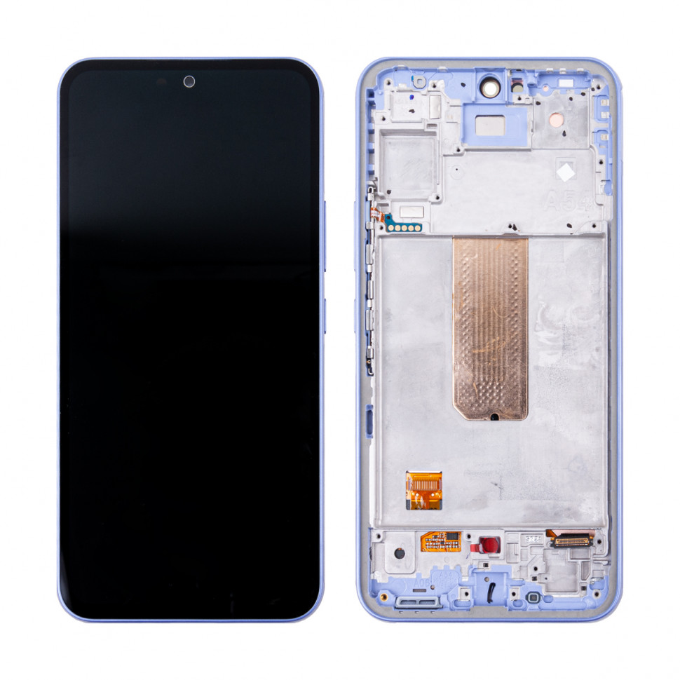 Дисплей с рамкой для Samsung A546E (A54 5G) Фиолетовый Оригинал (SP)
