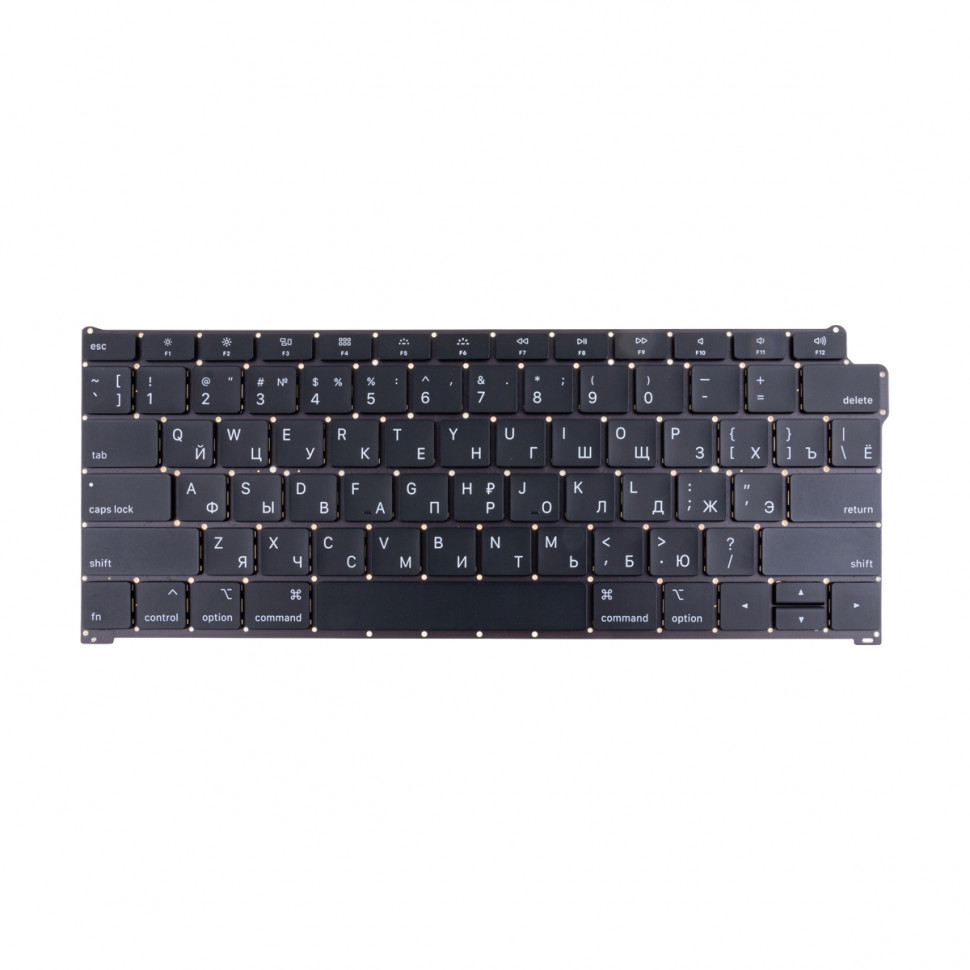 Клавиатура для ноутбука MacBook Air 13" A1932 (2018-2019, прямой Enter RU) Черный