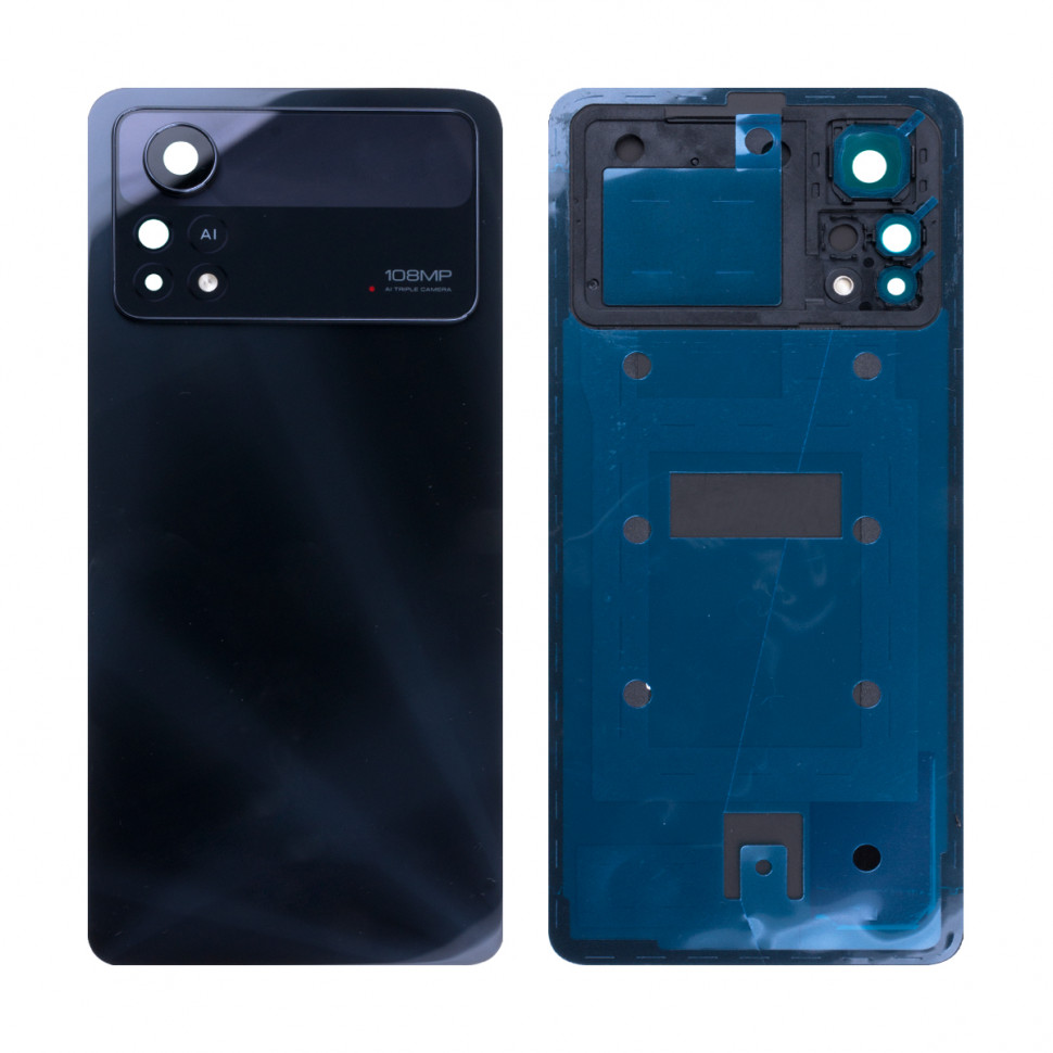 Задняя крышка для Xiaomi Poco X4 Pro 5G Черный