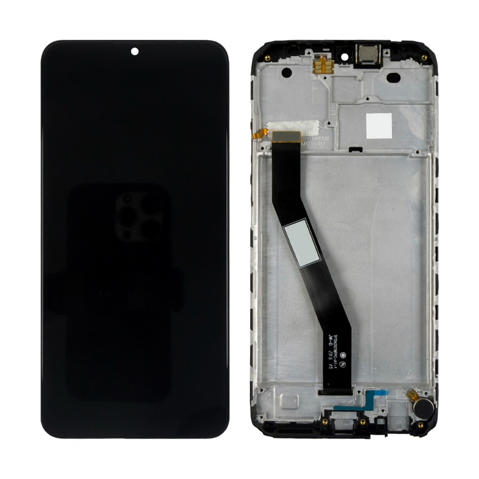 Дисплей с рамкой для Xiaomi Redmi 8/8A Черный Оригинал