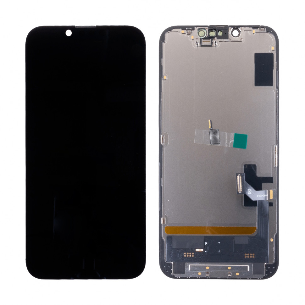 Дисплей для iPhone 14 с тачскрином Черный - DD Soft OLED, Full HD (площадка под IC)